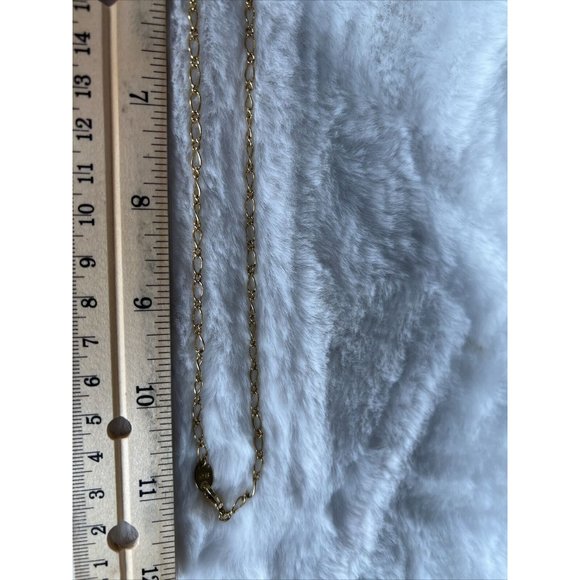 Lot of 3 Necklaces Gold Tone Chains - Picture 9 of 16